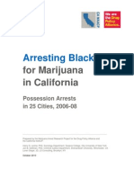 Arresting Blacks For Marijuana in California: Possession Arrests, 2006-08