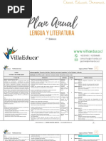 Planificacion Anual - LENGUA Y LITERATURA - 7basico PDF