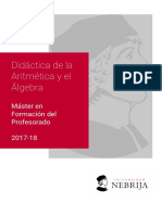 Didactica de La Aritmetica y El Algebra