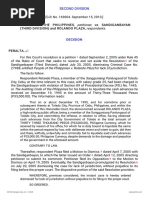 Petitioner Vs Vs Respondents: Second Division