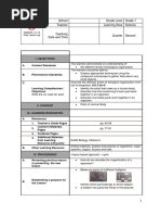 DLL Grade 7 q2 Biology