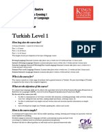 Turkish Level 1