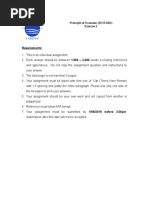 Principle of Economic (HOT2201) Exercise 1