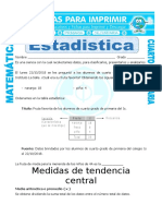 Estadistica para Cuarto de Primaria