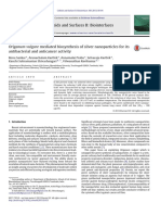 Origanum Vulgare Mediated Biosynthesis of Silver Nanoparticles For Its