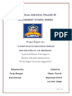 Shankarlal Agrawal College of Management Studies, Gondia: Project Report On