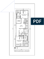 First Floor Plan - 2156 SQFT: Master Bedroom 15'4" X 17'10"