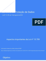 Apresentação Lei Geral de Proteção de Dados PDF