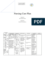 Nursing Care Plan: Saint Louis University School of Nursing Bonifacio Street, Baguio City