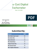 Low Cost Digital Tachometer: Date: 15.12.2018