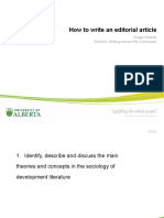 How To Write Editorial Article