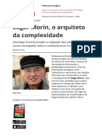 Edgar Morin o Arquiteto Da Complexidade