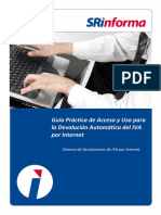 Guía Práctica de Acceso y Uso para La Devolución Automática Del IVA Por Internet PDF