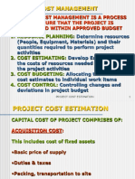 Project Cost Estimation