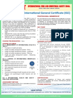 Pdimt: NEBOSH - International General Certificate (IGC)