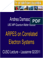 Andrea Damascelli: ARPES On Correlated Electron Systems