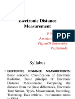 Electronic Distance Measurement: P.Padma Rao, Assistant Professor Vignan'S Univeristy Vadlamudi