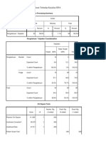 Hasil Tabulasi Chi-Square Pengetahuan Terhadap Kejadian ISPA