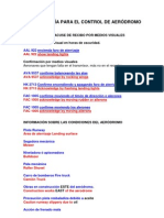 Fraseología para El Control de Aeródromo