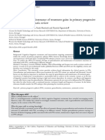 Generalization and Maintenance of Treatment Gains in Primary Progressive Aphasia (PPA) : A Systematic Review