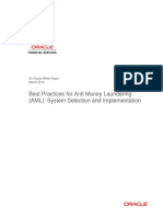 Best Practices For Anti Money Laundering (AML) : System Selection and Implementation