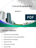 Corporate Social Responsibility: Module-7