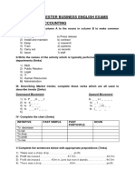 First Semester Business English Exams Agenla 2016-2017 Level II Accounting