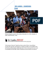 The Crisis in Sri Lanka - Kanishka Goonewardena