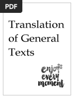 Translating General Texsts