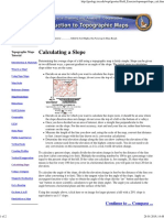 Calculating A Slope: Topographic Maps Tutorial