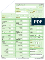 Driving Test Report Form UK