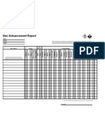 Advancement Report Template