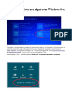 Installer Un Pilote Non Signe Sous Windows 8 Et 8 1
