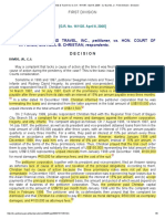 Swagman Hotels & Travel Inc Vs CA - 161135 - April 8, 2005 - CJ Davide, JR - First Division - Decision