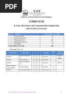 Curriculum B. Tech. Electronics and Communication Engineering