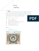 Hypothesis Testing