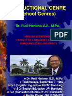 Instructional Genre (School Genres) : Dr. Rudi Hartono, S.S., M.PD