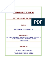 Informe Técnico de Estudio de Suelos