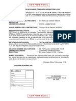 Formatos de Infraccion Disciplinaria PNP