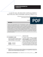 Ley 24041 - Protección Contra El Despido Injustificado en El D. Leg. 276 - Autor José María Pacori Cari