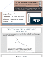 Derivacion de Curva de La Demanda - Marshall-Hicks - Excedente Del Consumidor