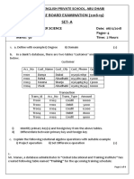 First Preboard Exam 2018-19 (Computer Science)