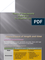 Theory of Measurements Prepared by Ts. Hisyamsani Idris