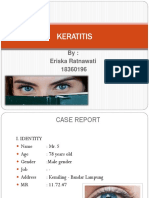 Keratitis: By: Eriska Ratnawati 18360196