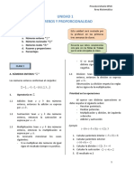 Unidad 1 Numeros y Proporcionalidad PDF