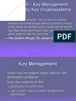 Key Management Other Public Key Cryptosystems: - The Golden Bough, Sir James George Frazer