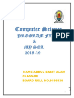 Computer Science Practical File