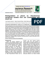 Biodegradation of Phenol by Pseudomonas PDF