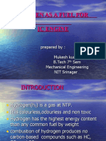 Hydrogen As A Fuel For Ic Engine