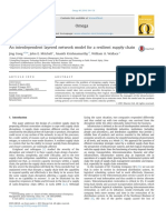 An Interdependent Layered Network Model For A Resilient Supply Chain 2014 Omega